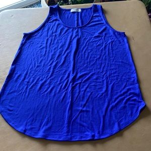 NWOT Zenana Blue Tank Top, Size 1X